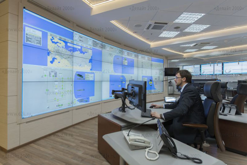 Видеостена Planar Matrix G2 в диспетчерском пункте АО Транснефть Россия